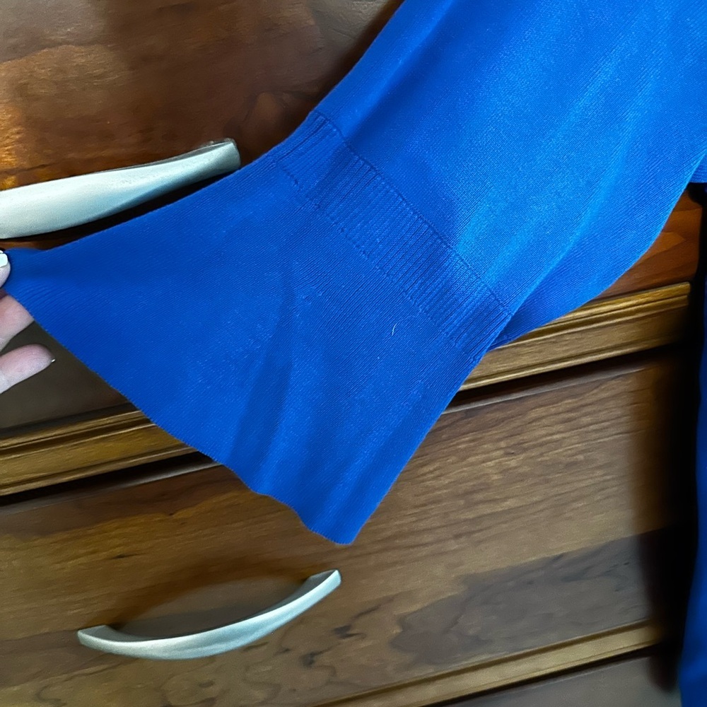 Talbots Cobalt Blue Scoop Neck Sweater - 1X - Picture 3 of 6